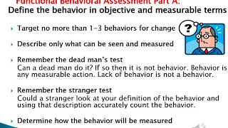 The Twelve Step Plan to Developing Better Behavior Intervention Plans Part I