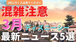 【ディズニーシー】超激混み！3月の過ごし方 最新ニュース５選 3月に行く人は必ず見てください