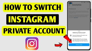 How to switch Instagram Private Account || how to change instagram public account to private
