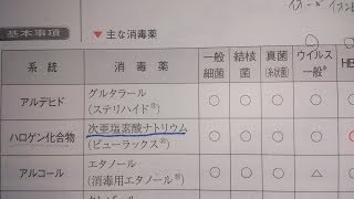 看護学生講座 154 基礎看護 ｢消毒薬  よく出る薬と使われ方を具体的に説明｣