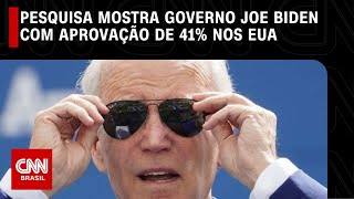 Pesquisa mostra governo Joe Biden com aprovação de 41% nos EUA | CNN NOVO DIA