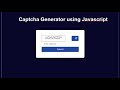 Captcha Code Generator Using HTML, CSS & JavaScript