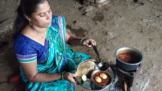 चुलीवरचे गावरान पद्धतीचे झणझणीत अंड्याचे कालवण |Andyacha Rassa|