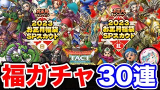 【ドラクエタクト】2023お正月福袋追いガチャ30連！〔タクト〕