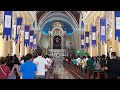 The OUR FATHER during a Sunday mass at Immaculate Conception Cubao Cathedral