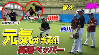 ⚾元気すぎるベテラン勢＆コーチたち