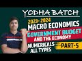 Most Important Numericals in Government Budget | Government budget Part 5 | Class 12 Macro Economics