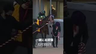 コントレイルに続きラヴズオンリーユーもお辞儀！🐎