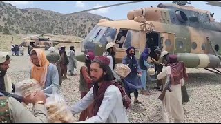 Helicopter and trucks deliver aid to areas hardest hit by Afghan quake | AFP
