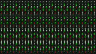 Binary code numbers shuffling matrix | Abstract Motion Video Background Stock Footage