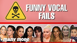 FUNNY VOCAL FAILS | FEMALE SINGERS