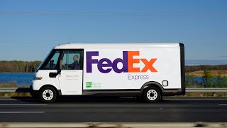 BrightDrop driver sets world record for distance with FedEx electric van