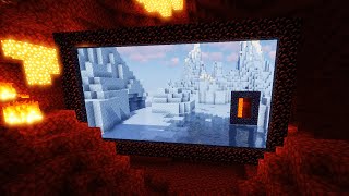 Look through Nether Portals with this Minecraft Mod!