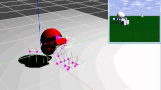 ODE(open dynamics engine) sample robot test