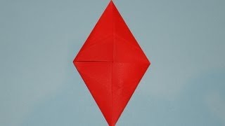 How To Make An Origami Christmas Diamond
