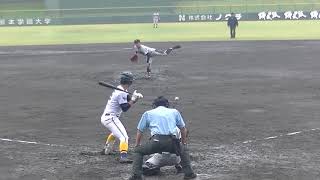 RKK旗招待試合　秀岳館VS横浜　秀岳館4回裏　板川君の投球