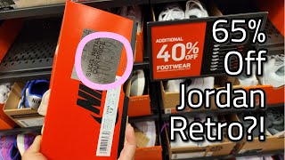 $60 For Jordan Retros?! Insane Steals @ East LA Nike Outlet \u0026 Foot Locker Outlet!!!