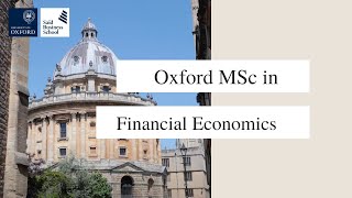 Oxford MSc in Financial Economics