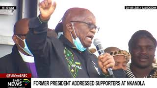 Jacob Zuma I Former President addresses supporters and leaders in Nkandla