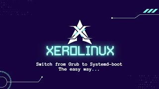 Switch from #Grub to #Systemd-boot the easy way...