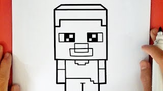 Comment Dessiner Un Creeper De Minecraft Pas à Pas Skin