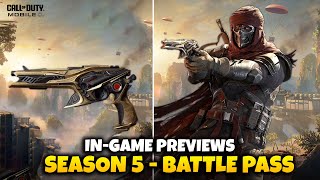 Season 5 Battle Pass All Characters & Guns Ingame Previews COD Mobile - CODM S5 Leaks