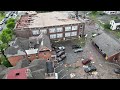 aerial video shows tornado damage in rome new york