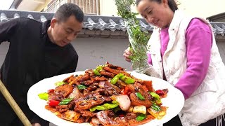 回锅肉的家常做法，干香不油腻，越嚼越好吃！【陕北一家人】