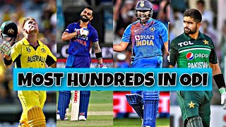 Most Hundreds in ODI | Top 10