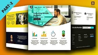 Bootstrap Consultant Website Template Design - Part-2