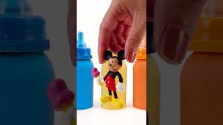 Satisfying Video l Making Rainbow Milk Bottle With Kinetic Sand Cutting ASMR #23