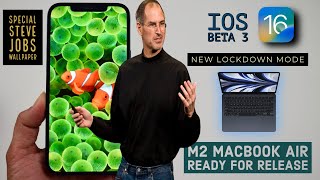 iOS 16 Beta 3 | Steve Jobs special wallpaper | M2 MacBook Air ready to release in Telugu By PJ
