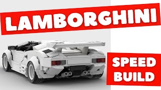 Watch me Build a Lamborghini Countach Lego MOC Kit with 1308 Parts