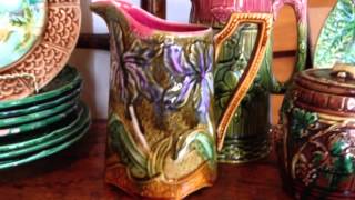 French Majolica Pitcher -- Heather Cook Antiques