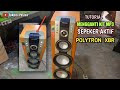 cara mengganti kit mp3 sepeker aktif polytron xbr