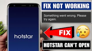 Hotstar not opening today | hotstar something went wrong problem today |hotstar login problem