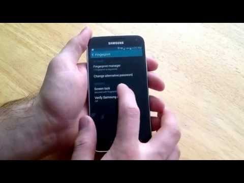 Samsung Galaxy S5 - How to turn fingerprint password on / off. Samsung Galaxy S5 - How to turn fingerprint password on / off.