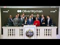 Oliver Wyman, a Marsh & McLennan Company Rings The Opening Bell®