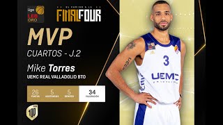 LEB Oro | Mike Torres, MVP del segundo partido de los Playoffs