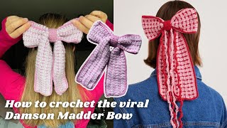 How to crochet a hair bow | Easy and Quick Tutorial