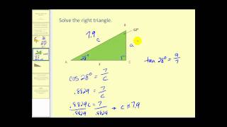 Solve Right Triangles: Part 1 The Basics
