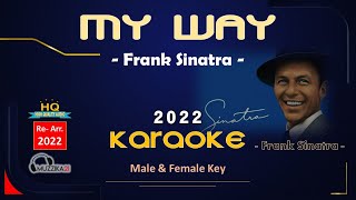 MY WAY - FRANK SINATRA - KARAOKE (RE-ARR. 2022) - HQ Audio