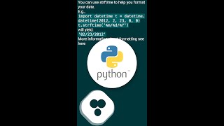 Convert datetime object to a String of date only in Python #shorts
