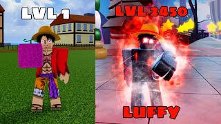 Becoming Luffy And Obtaining All Fighting Style ( Rubber ) Race Awakening Human V4 In Blox Fruits