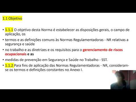 NR 1 DISPOSIÇÕES GERAIS E GERENCIAMENTO - YouTube