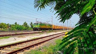 Shivamogga Town to Chennai Central Special 06223 with Offlink AGNI shed 31084 WAG 9H Locomotive.