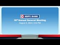 30th Annual General Meeting | HDFC Bank