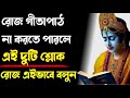 সম্পূর্ণ গীতা পাঠের ফল লাভ হবে যদি এই দুটো শ্লোক রোজ এইভাবে বলেন (2 Important Shlokas from Gita)