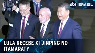 Lula recebe presidente da China Xi Jinping no Palácio da Alvorada | SBT Brasil (20/11/24)