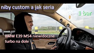 Urzekła mnie ta BMW E39 w turbo benzynie z doładowaniem na 400hp  wastegate blow off zawór DV